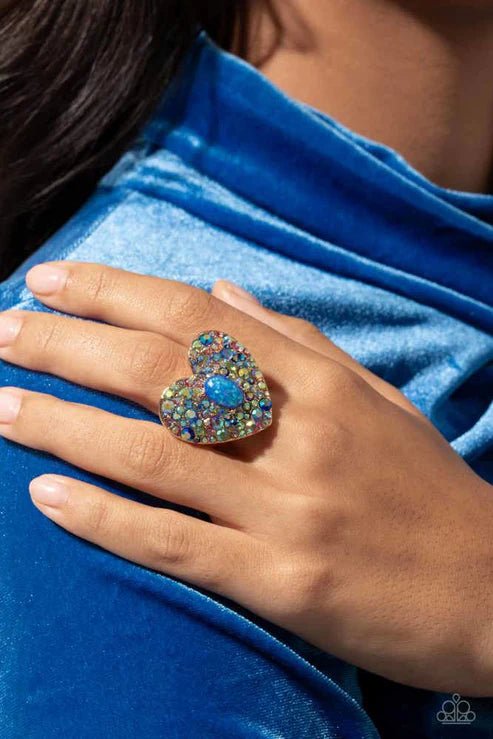 Paparazzi ♥ Bejeweled Beau - Blue ♥ Ring