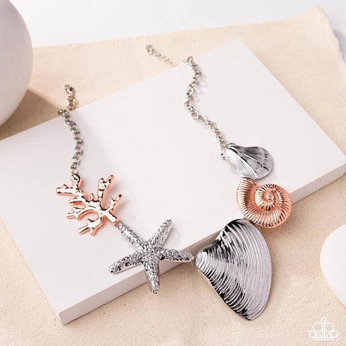 Paparazzi ♥ Along the Reef - Silver ♥ Necklace