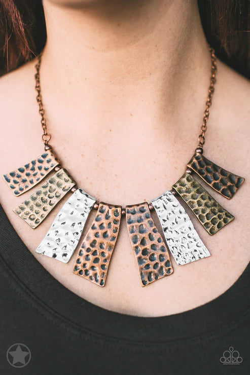 Paparazzi ♥ A Fan of the Tribe - Copper ♥ Necklace