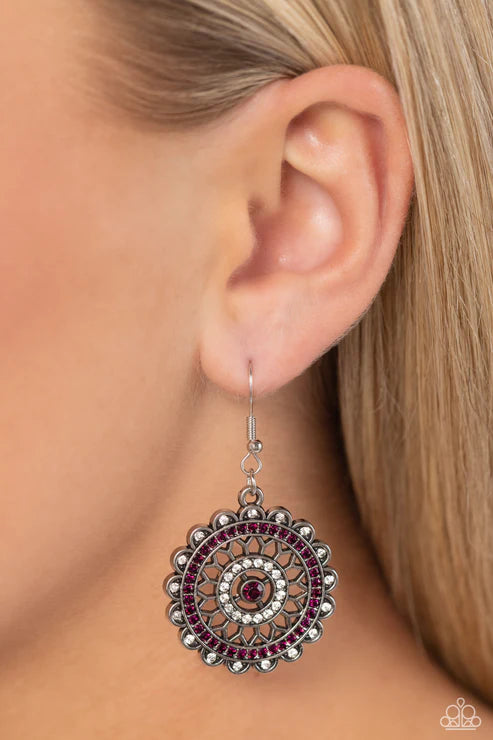 Paparazzi ♥ Twinkly Translation - Purple ♥ Earrings