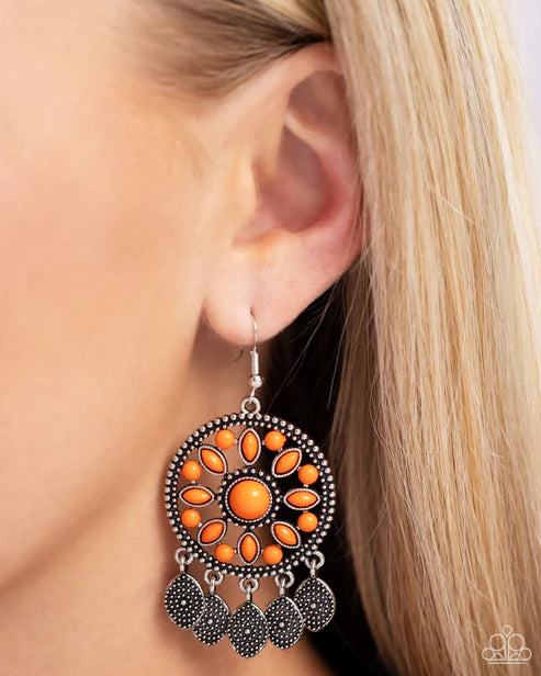 Paparazzi ♥ Sagebrush Symphony - Orange ♥ Earrings