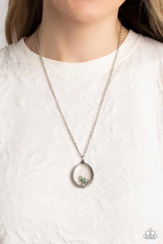 Paparazzi ♥ Dynamic Dragonfly - Green ♥ Necklace