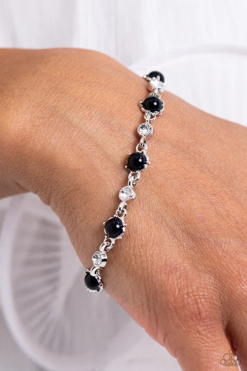 Paparazzi ♥ Particularly Pronged - Black ♥ Bracelet