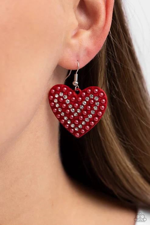 Paparazzi ♥ Romantic Reunion - Red ♥ Earrings