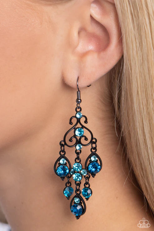 Paparazzi ♥ Regal Renovation - Blue ♥ Earrings