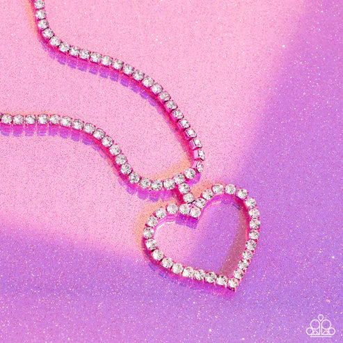 Paparazzi ♥ Flirting Fancy - Pink ♥ Necklace