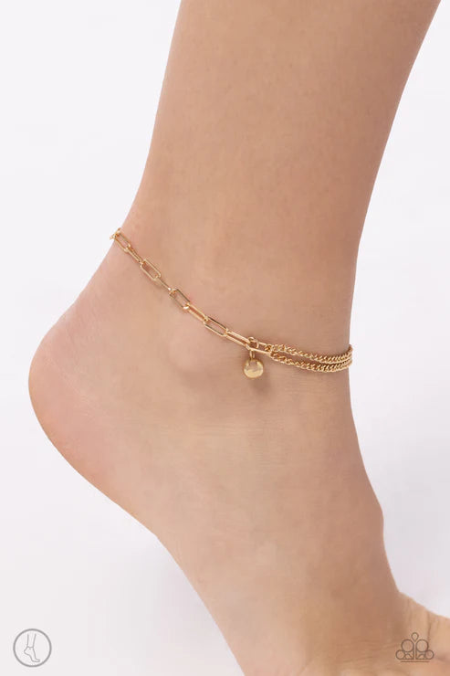 Paparazzi ♥ Solo Sojourn - Gold ♥ Anklet