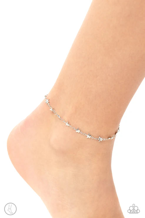 Paparazzi ♥ Starry Swing Dance - Silver ♥ Anklet
