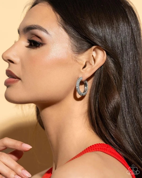 Paparazzi ♥ Glowing Praise - White ♥ Earrings