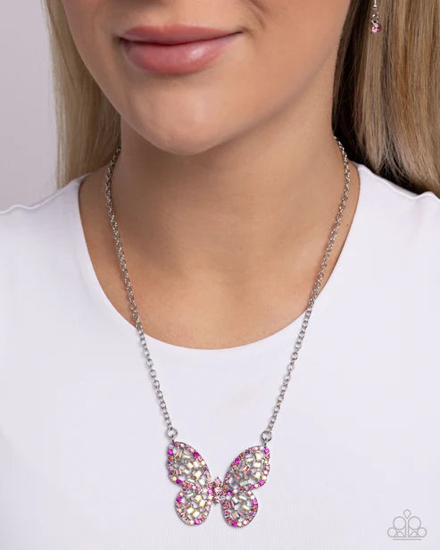 Paparazzi ♥ Aerial Academy - Pink ♥ Necklace