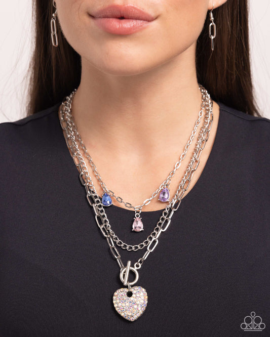 Paparazzi ♥ HEART History - Multi ♥ Necklace
