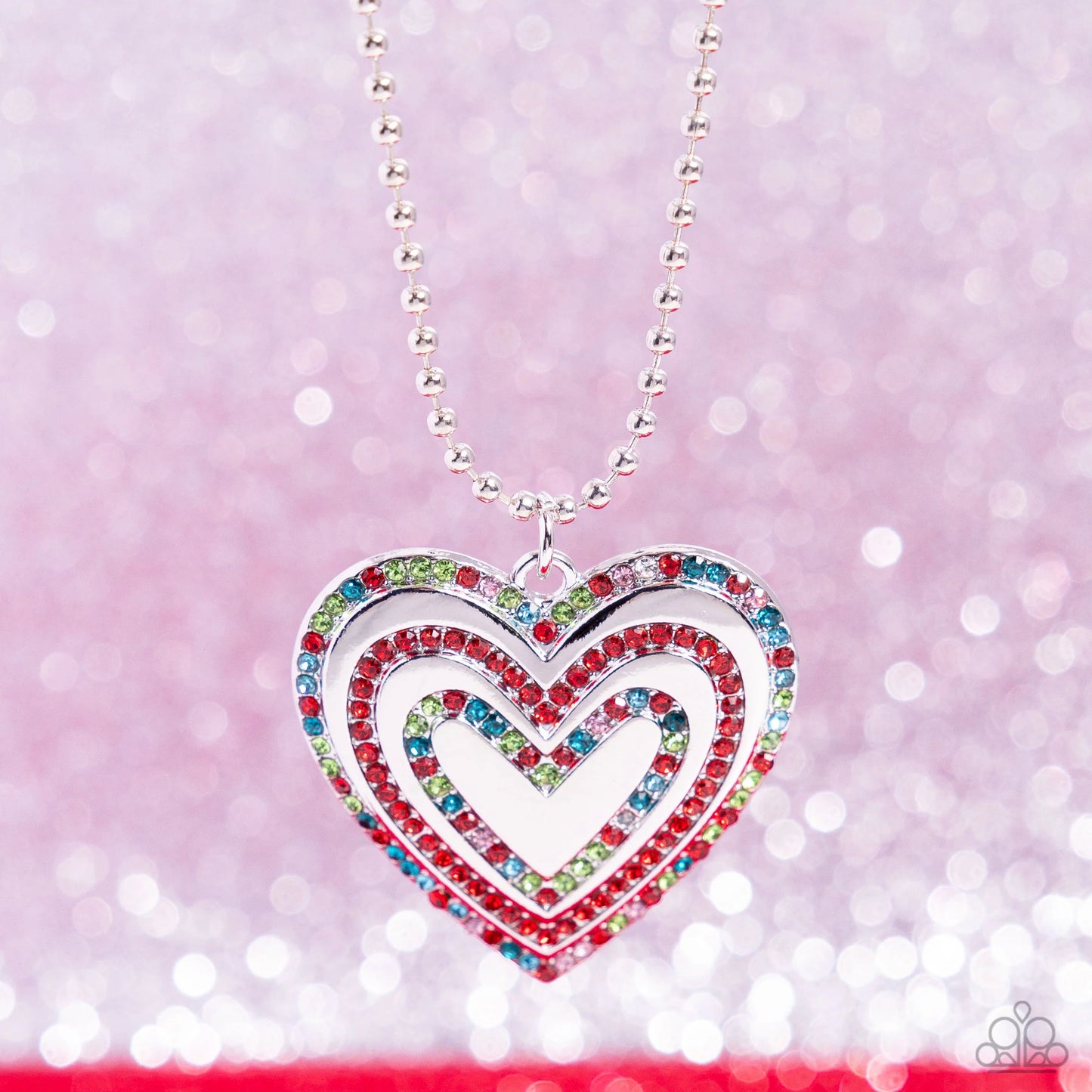 Paparazzi ♥ Hallucinatory Hearts - Red ♥ Necklace