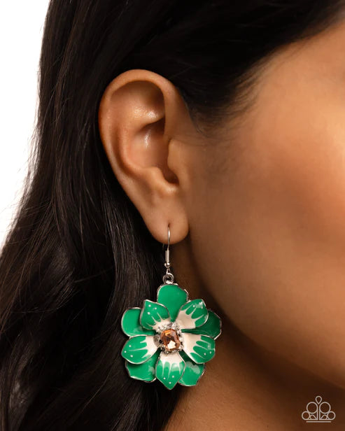 Paparazzi ♥ Tropical Treasure - Green ♥ Earrings