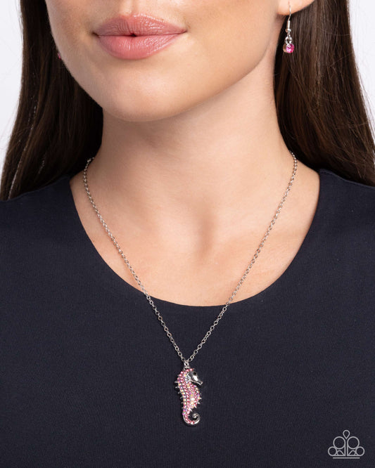 Paparazzi ♥ Seahorse Sailor - Pink ♥ Necklace