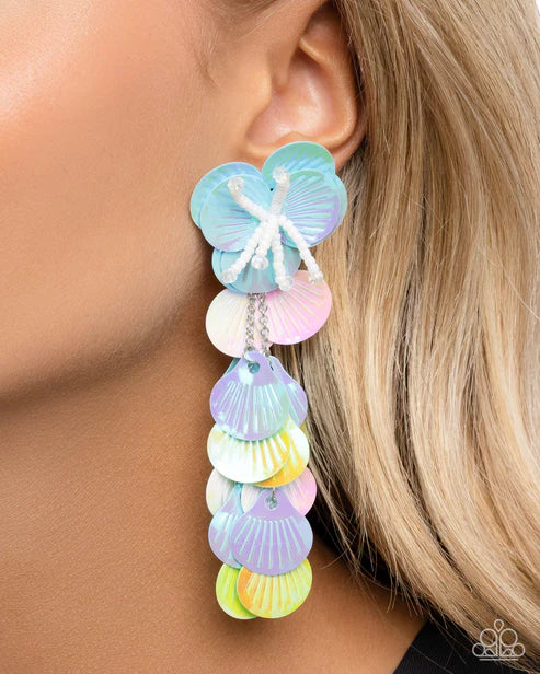 Paparazzi ♥ Under the Waves - Blue ♥ Post Earrings