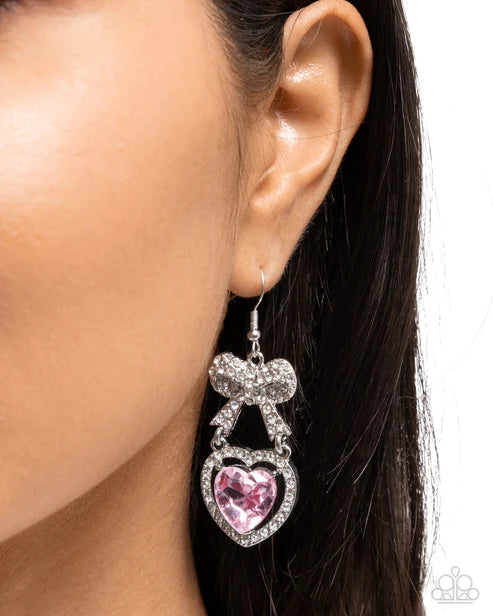 Paparazzi ♥ Adorable Allure - Pink ♥ Earrings