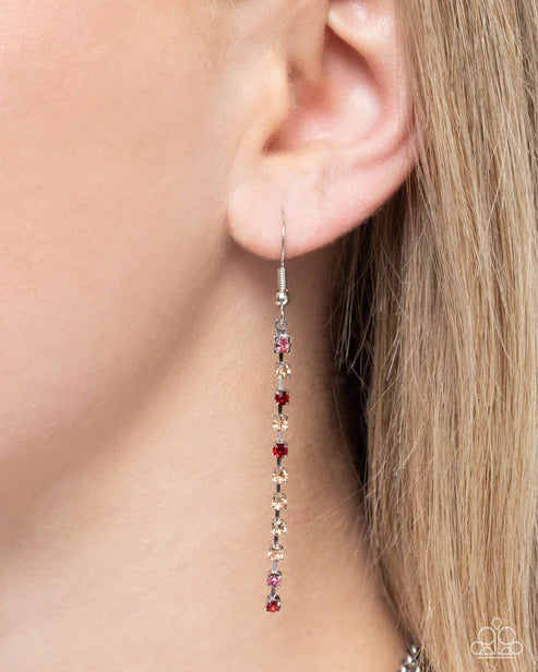 Paparazzi ♥ Victorian Influence - Red ♥ Necklace