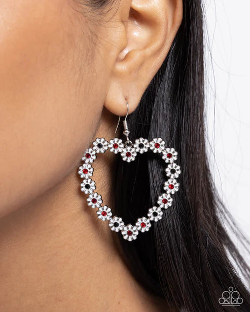 Paparazzi ♥ Beautiful Take - White ♥ Earrings