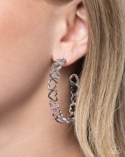 Paparazzi ♥ Happier Than Ever - Pink ♥ Earrings