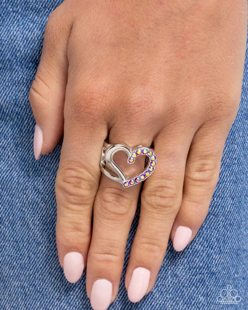 Paparazzi ♥ Abstract Attraction - Pink ♥ Ring