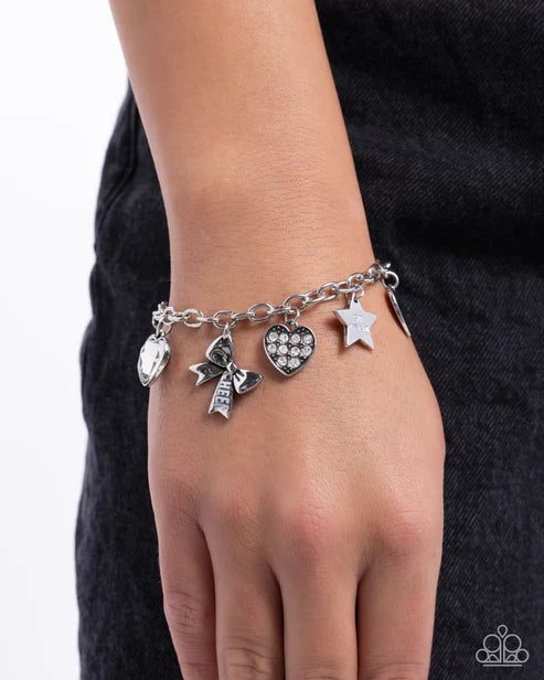 Paparazzi ♥ Cheerleading Camp - White ♥ Bracelet