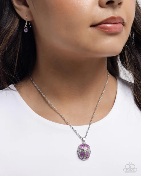 Paparazzi ♥ Fabergé Flair - Purple ♥ Necklace