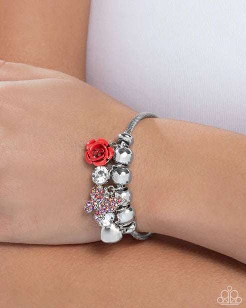 Paparazzi ♥ Windblown Whimsy - Red ♥ Bracelet