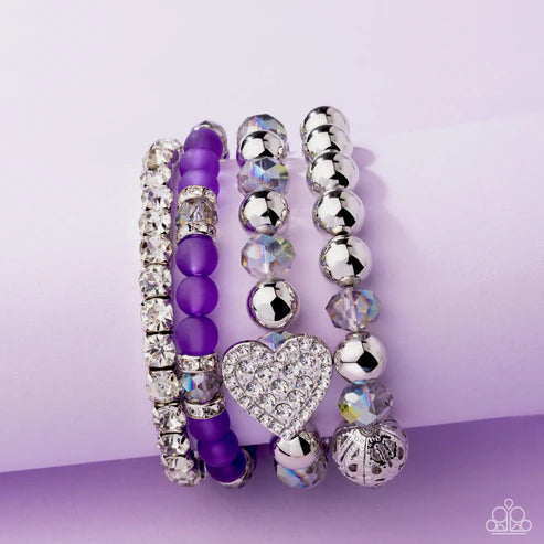 Paparazzi ♥ Poetically Plush - Purple ♥ Bracelet