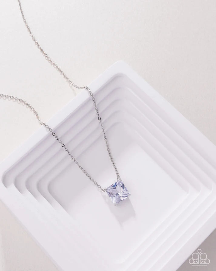 Paparazzi ♥ Enjoy the GLOW - White ♥ Necklace