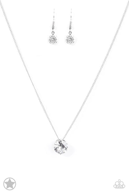 Paparazzi ♥ What A Gem - White ♥ Necklace