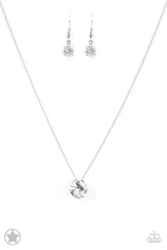 Paparazzi ♥ What A Gem - White ♥ Necklace