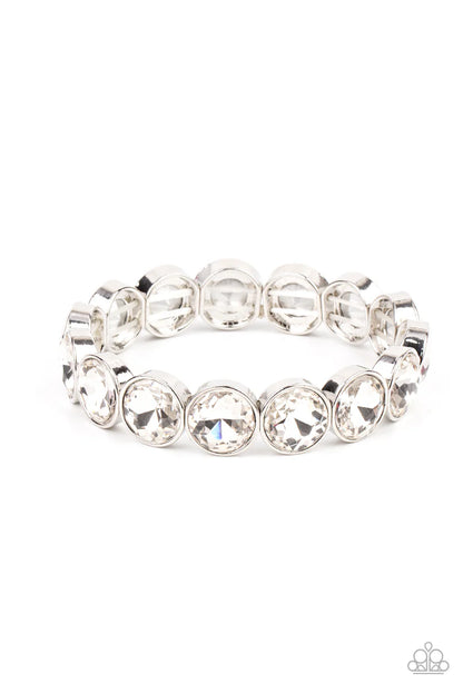 Paparazzi ♥ Radiant on Repeat - White ♥ Bracelet