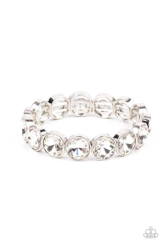 Paparazzi ♥ Radiant on Repeat - White ♥ Bracelet