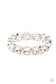 Paparazzi ♥ Radiant on Repeat - White ♥ Bracelet