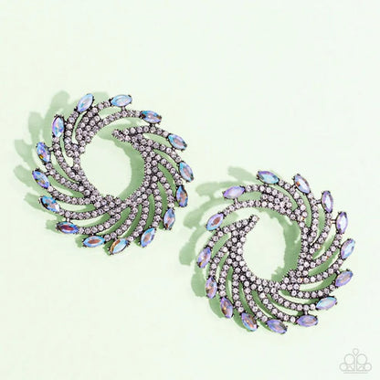 Paparazzi ♥ Firework Fanfare - Multi ♥ Post Earrings