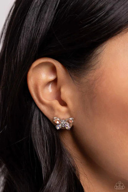 Paparazzi ♥ Live to FLIGHT Another Day - Orange ♥ Post Earrings