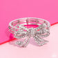 Paparazzi ♥ Its All A-BOW-t Me - White ♥ Bracelet
