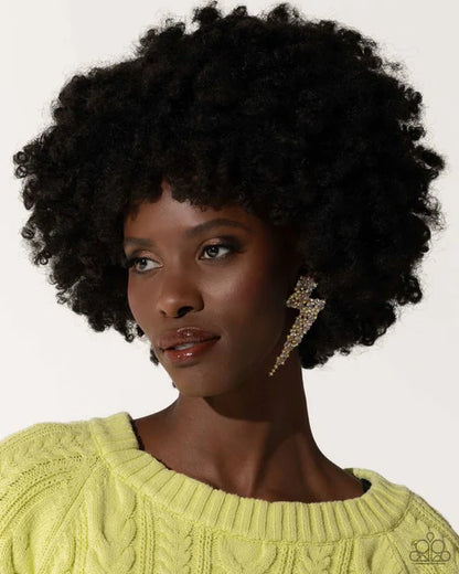 Paparazzi ♥ Electric Effulgence - Gold ♥ Post Earrings