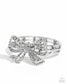 Paparazzi ♥ Its All A-BOW-t Me - White ♥ Bracelet