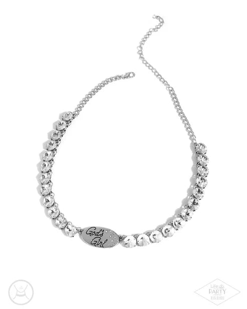 Paparazzi ♥ Gods Girl - White ♥ Necklace