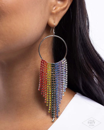 Paparazzi ♥ Streamlined Shimmer - Multi ♥ Earrings