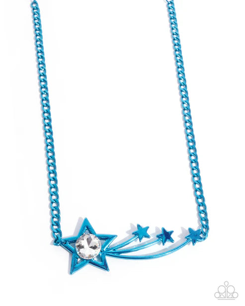 Paparazzi ♥ Meteor Moment - Blue ♥ Necklace