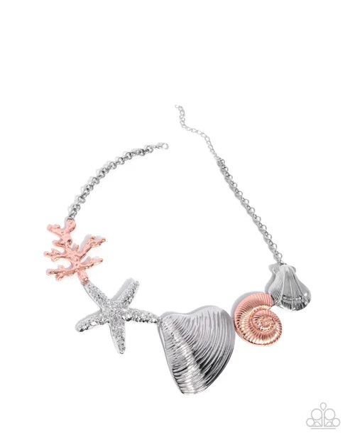 Paparazzi ♥ Along the Reef - Silver ♥ Necklace