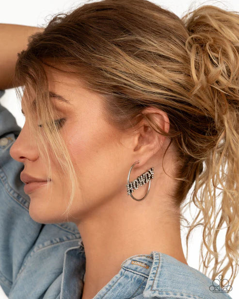 Paparazzi ♥ Howdy Hoedown - White ♥ Earrings