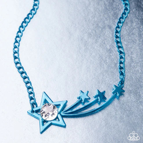 Paparazzi ♥ Meteor Moment - Blue ♥ Necklace