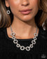 Paparazzi ♥ Elegant Embrace - White ♥ Necklace