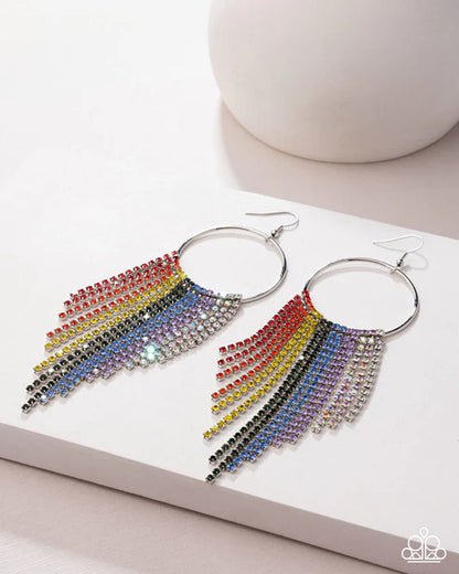 Paparazzi ♥ Streamlined Shimmer - Multi ♥ Earrings