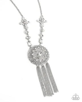 Paparazzi ♥ Virtuous Venture - White ♥ Necklace