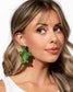 Paparazzi ♥ Turtle Tapestry - Green ♥ Post Earrings