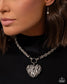 Paparazzi ♥ Striped Selfie - Black ♥ Necklace